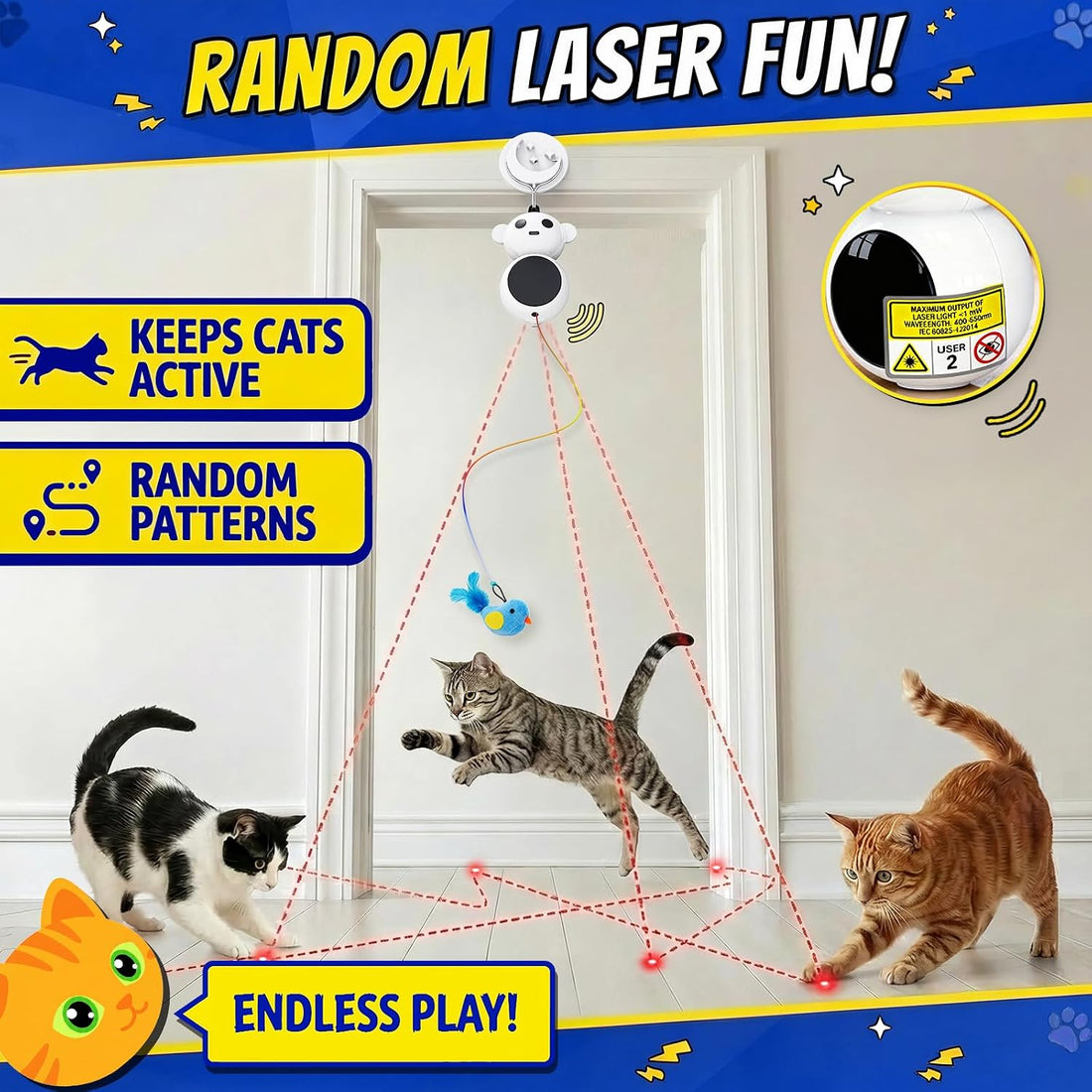 Interactive Cat Toy for Indoor Cats