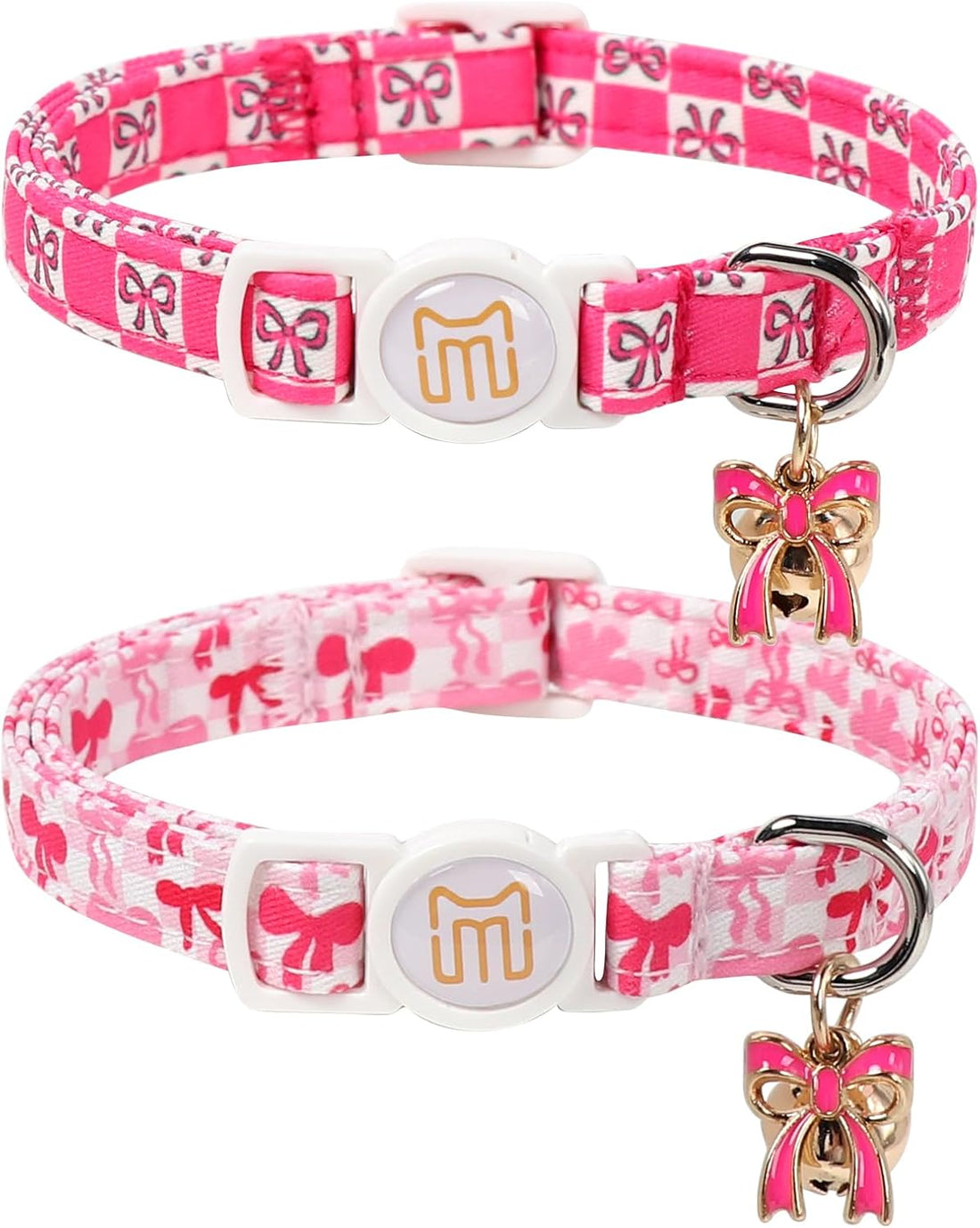 2 Pack Fall Cat Collar with Bell,Breakaway Kitten Collars for Cats