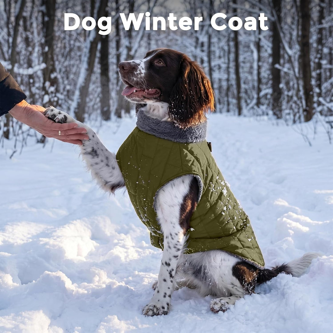 JoyDaog Warm Fleece Dog Coats with Durable Harness Buitl