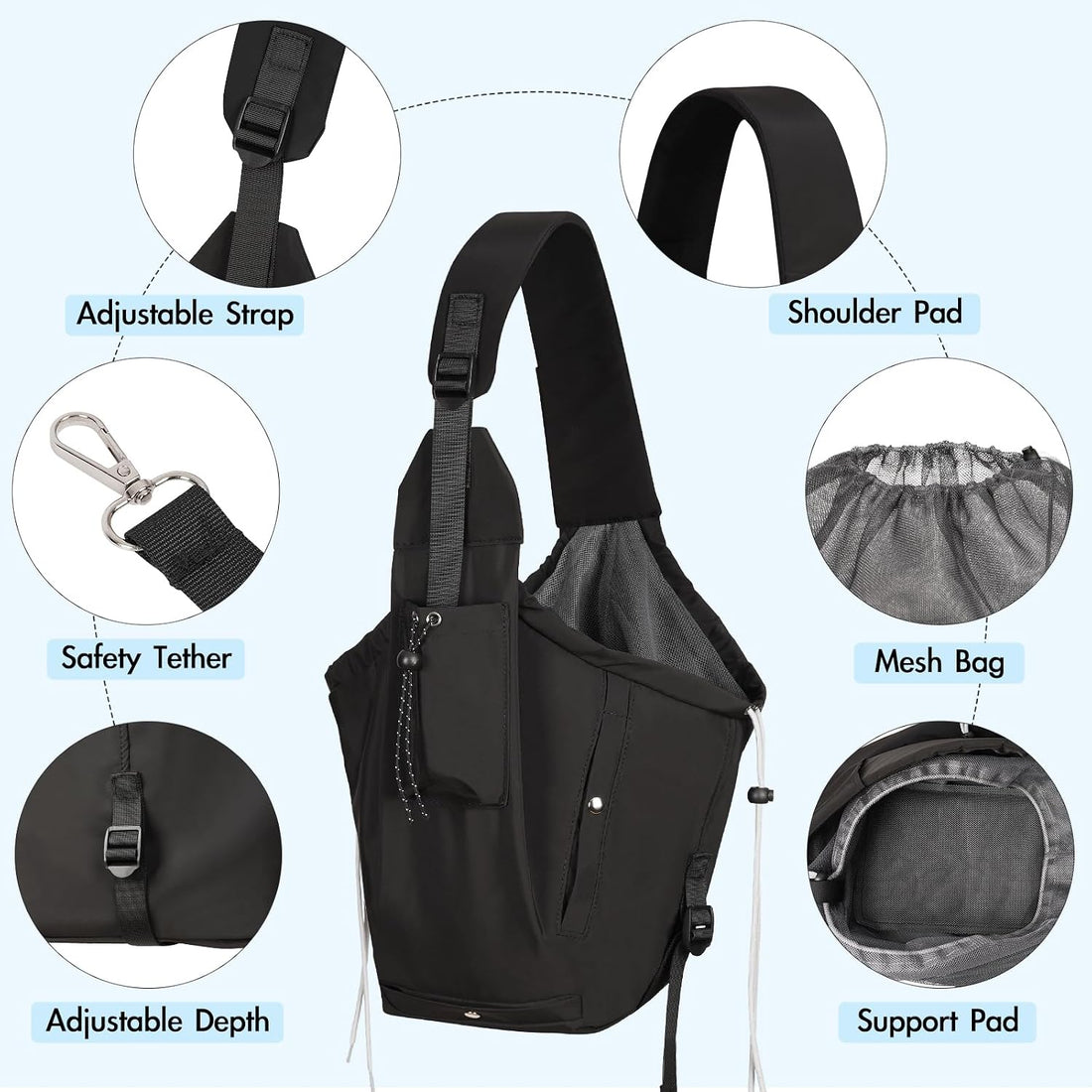 Dog Carrier Sling, Puppy Carrier Sling 20 lbs