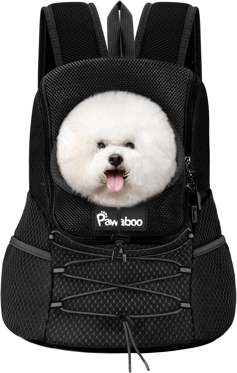 Pawaboo Pet Dog Front Carrier Backpack,Black,S