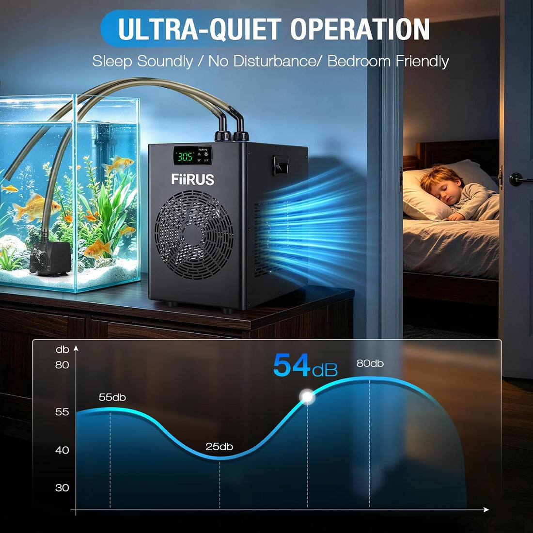 1/3 HP Aquarium Chiller for Up to 79 Gallons