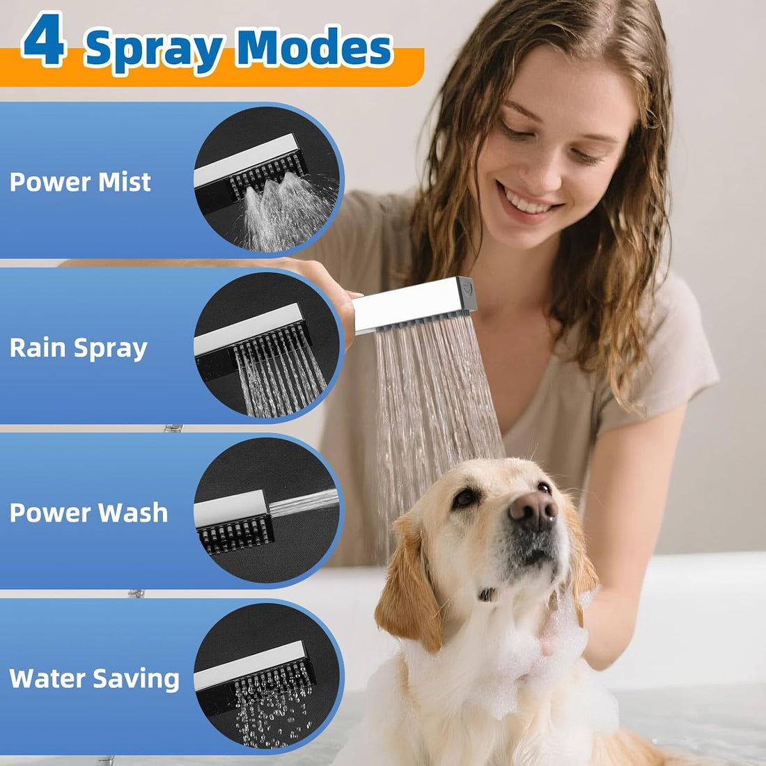 Hibbent cUPC Certified All Metal Dog Sprayer Attachment Set