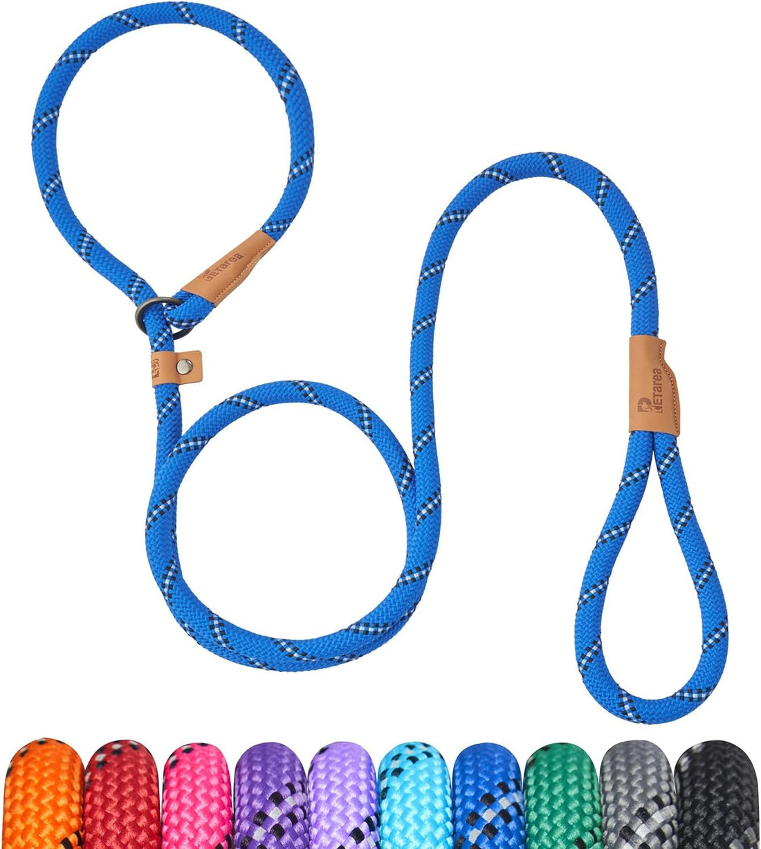 5 FT Slip Lead Dog Leash, Heavy Duty Rope Leash for Small Medium