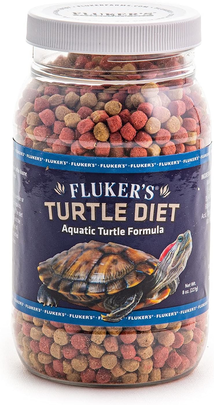 Fluker's Aquatic Turtle Diet, Food Pellets for Turtles, 8 oz