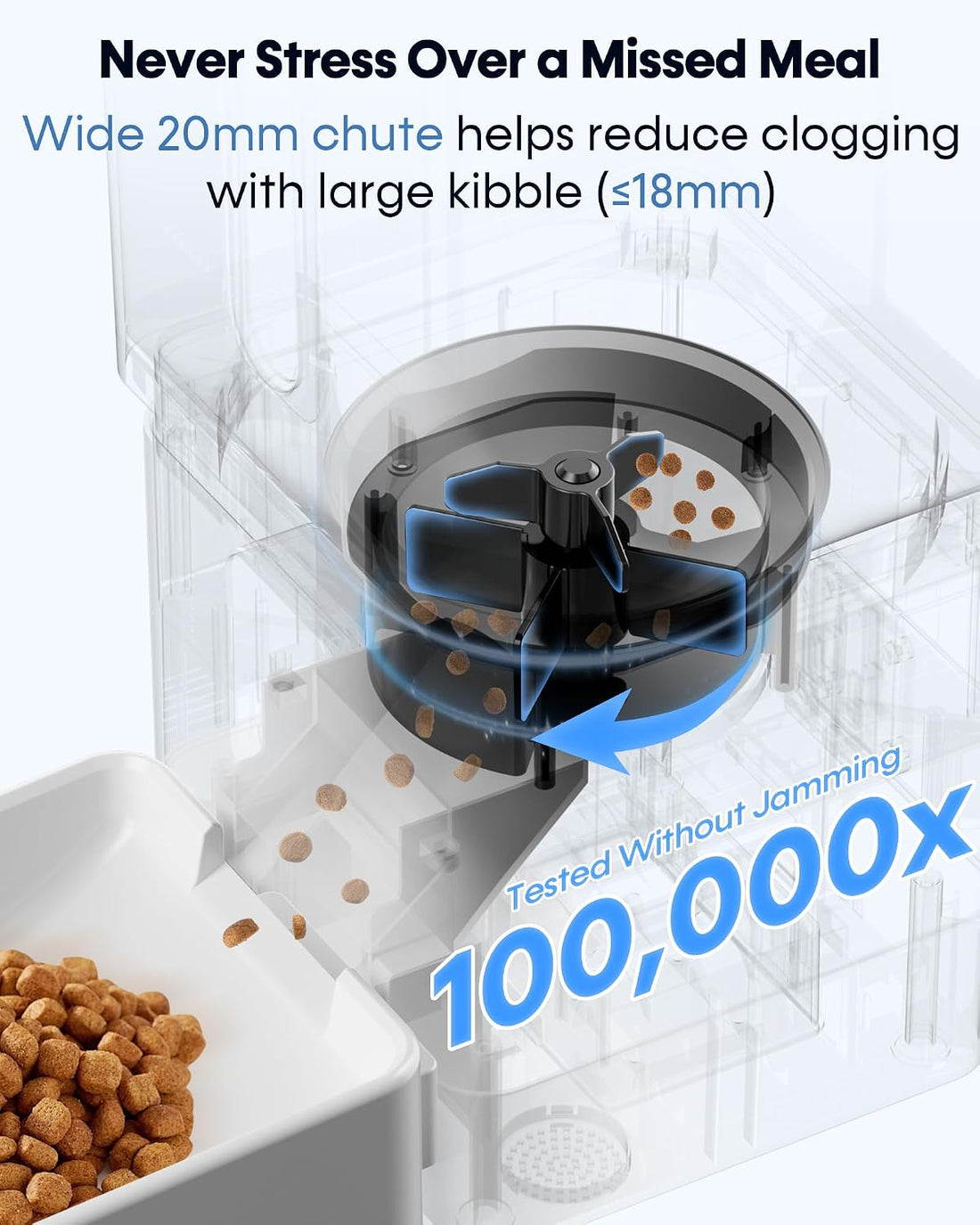 12L Large Dog Automatic Feeder with HD 1080P Camera