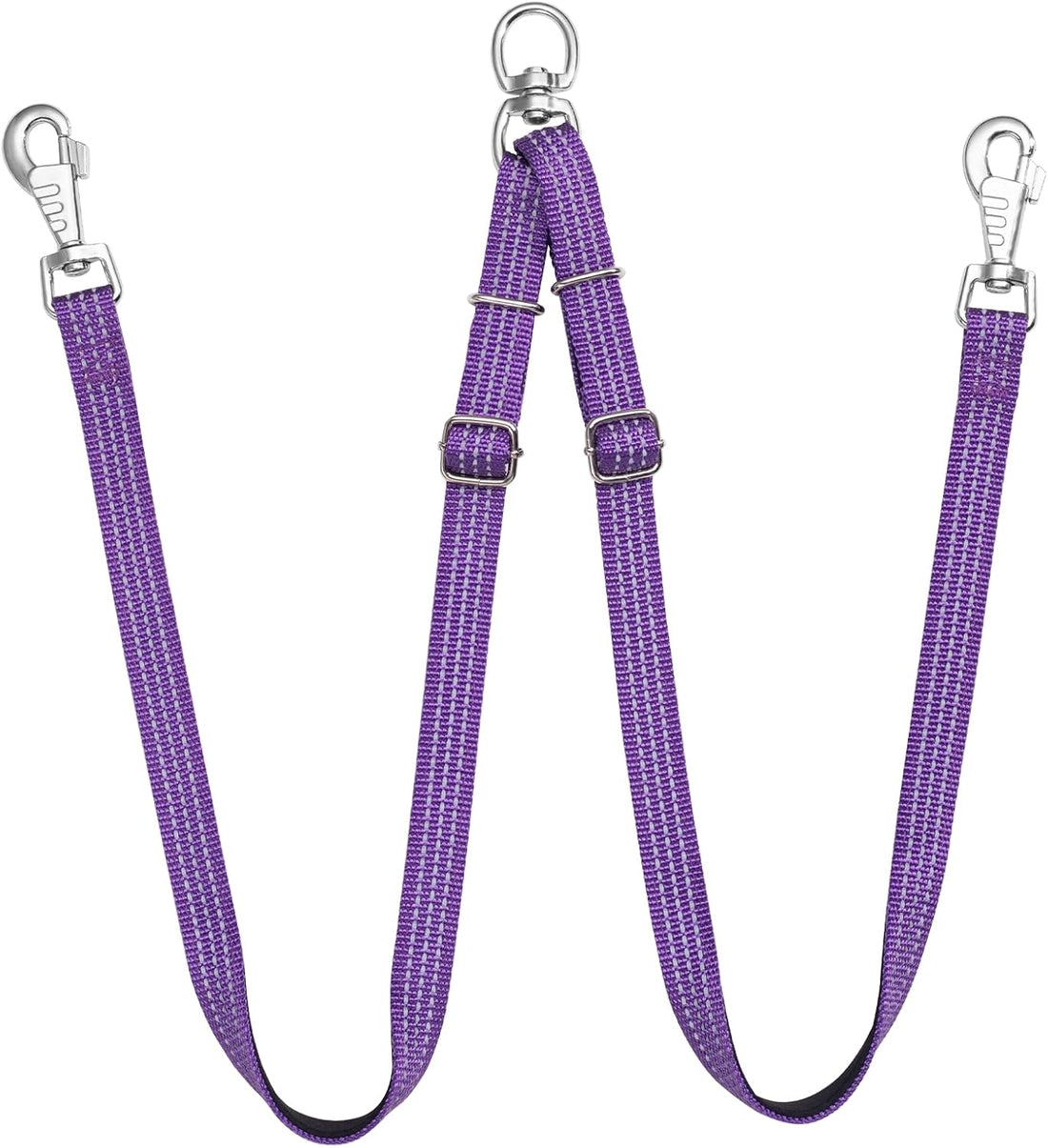 Double Dog Leash Coupler,No Tangle Dog Leashes Connector,Two Dogs