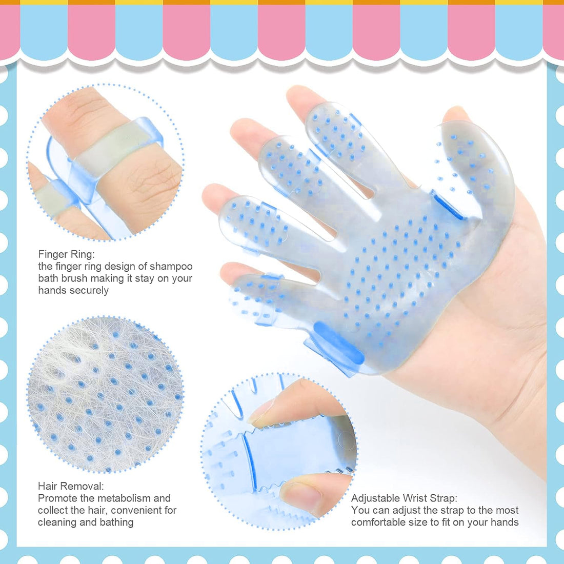 Rabbit Grooming Kit, Rabbit Brush for Shedding with Bunny Nail Clipper