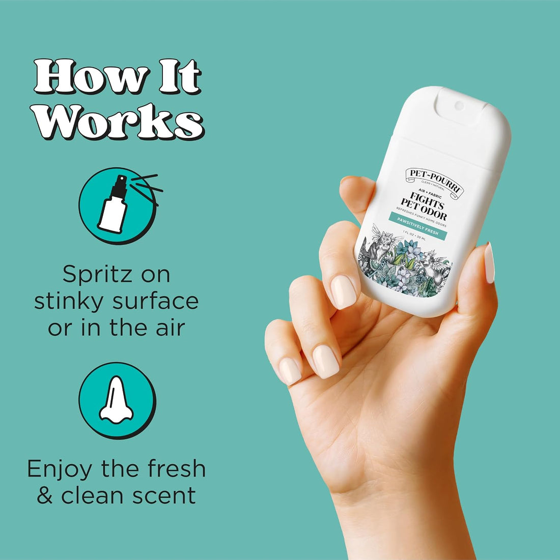 Poo-Pourri Pawsitively Fresh Pocket Deodorizer Spray