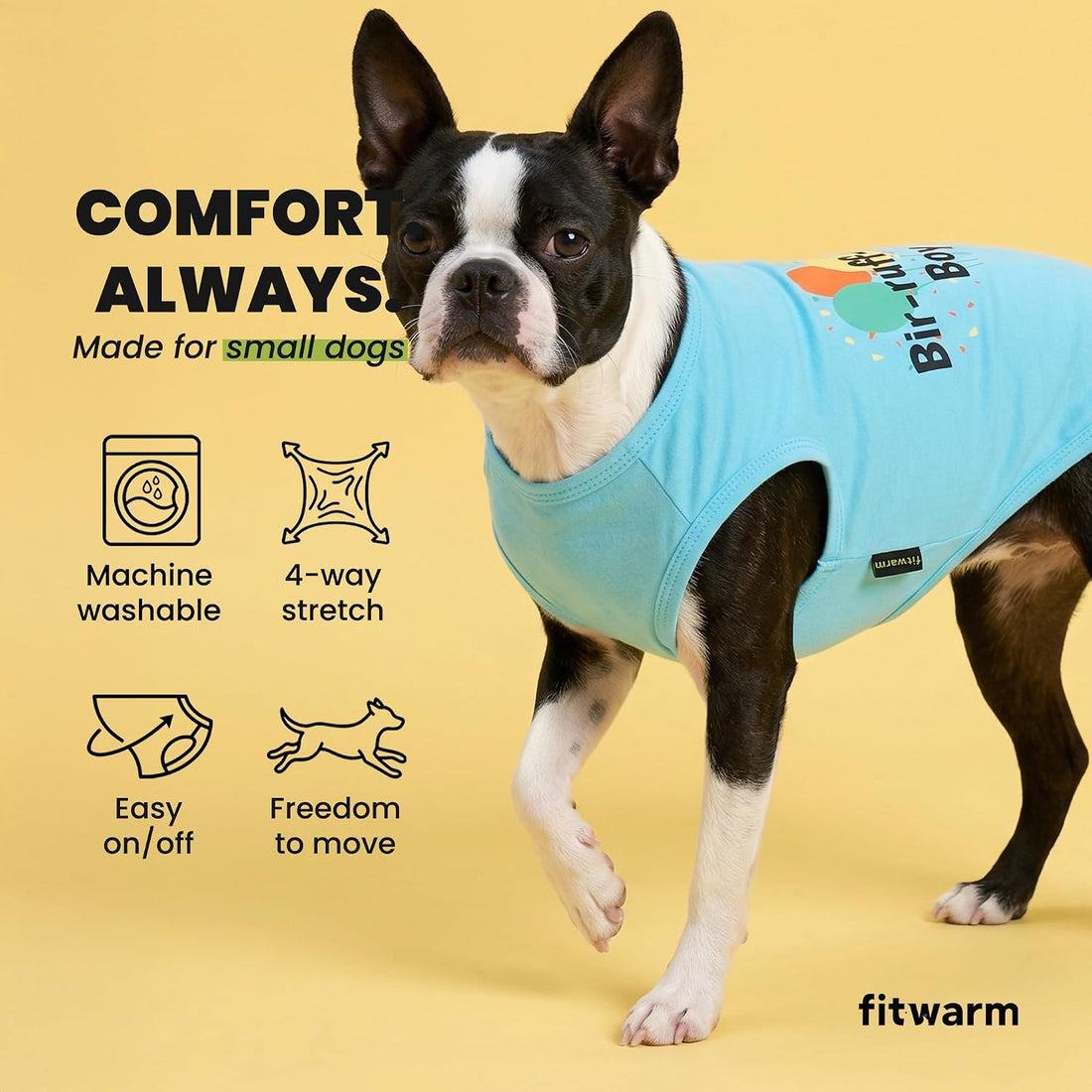Fitwarm Birthday Boy Dog Shirt