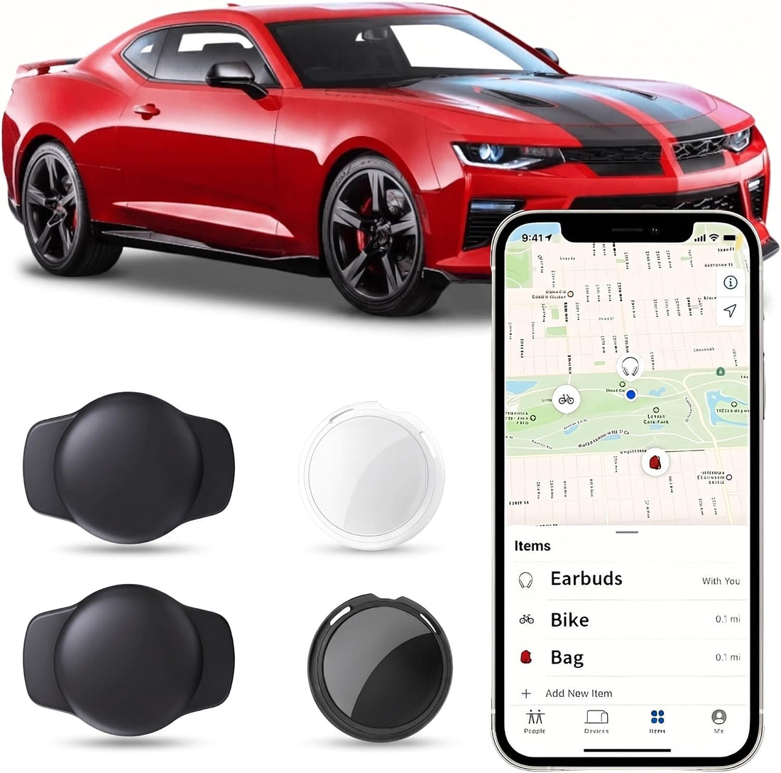 2 Pack Magnetic GPS Tracker for Vehicles for Apple Find My iOS Only
