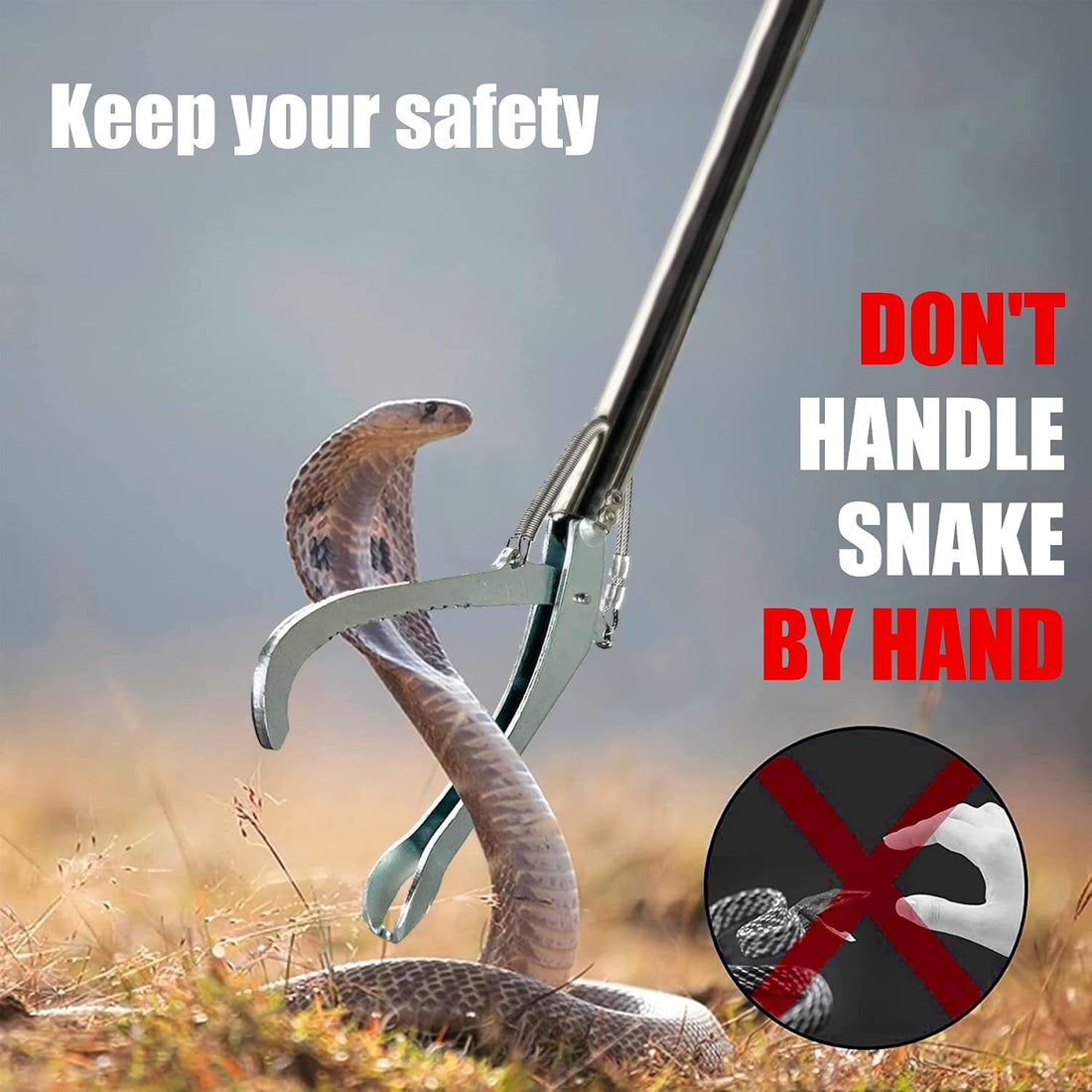 IC ICLOVER 52 Inch Professional Snake Grabber