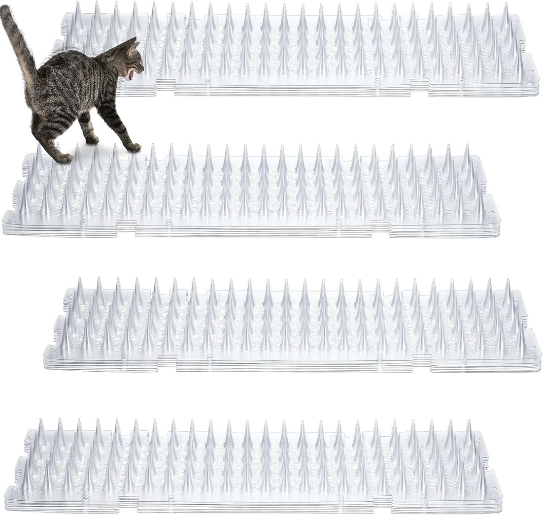 Nuanchu 12 Pack Cat Deterrent Mats with Spikes
