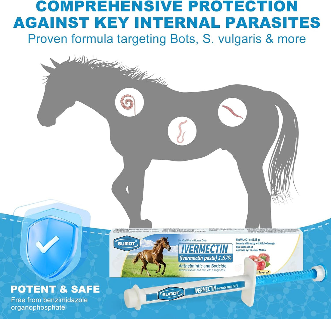 12 Pack Ivermectin Horse Paste 1.87%