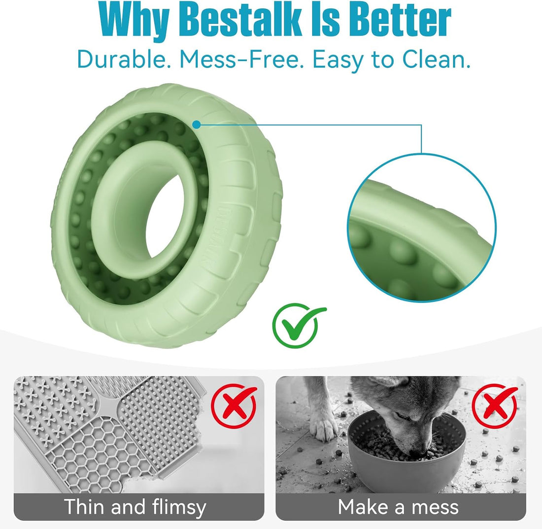 Dog Enrichment Lick Bowl, Bestalk Slow Feeder Lick Mat for Dogs