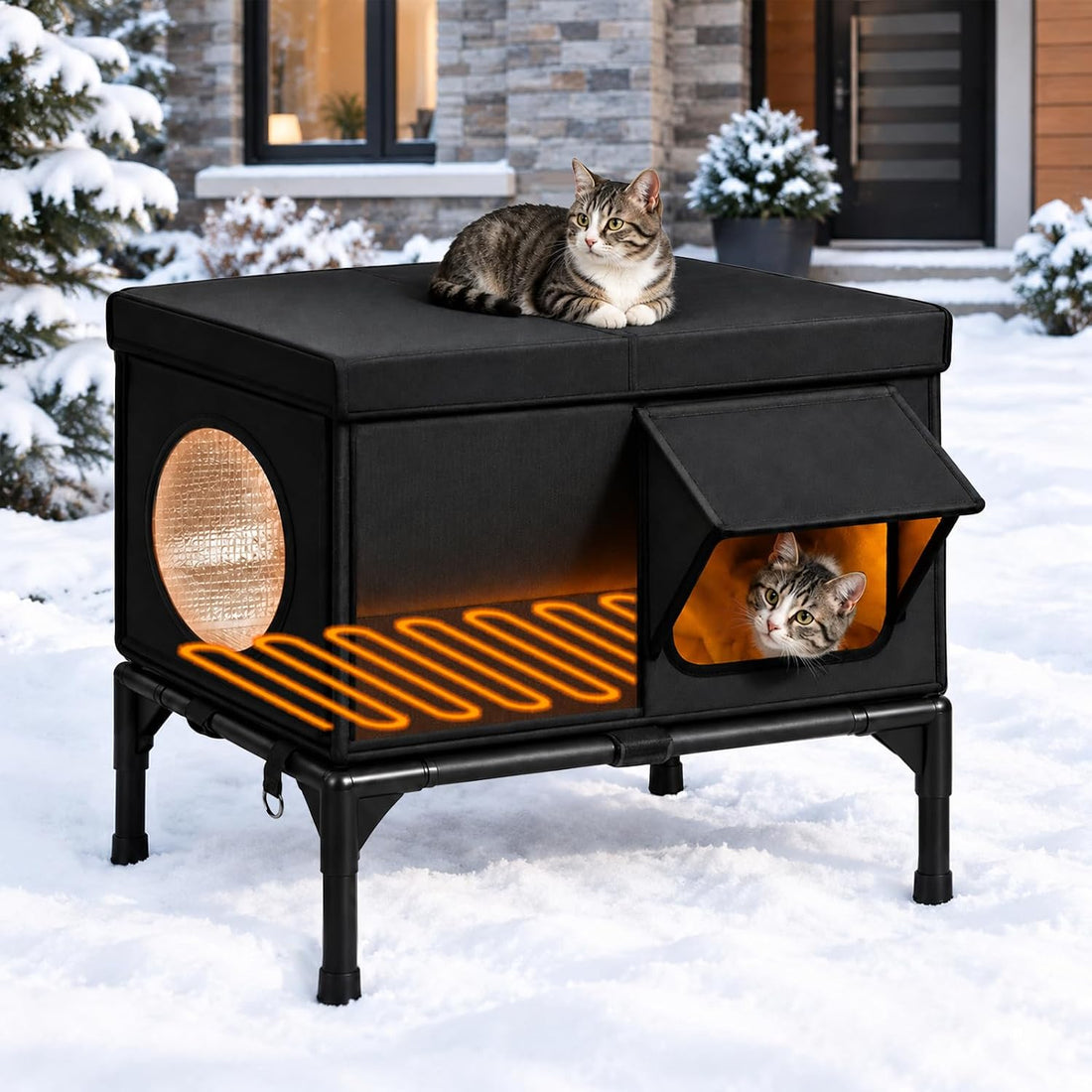 Outdoor Cat House Weatherproof