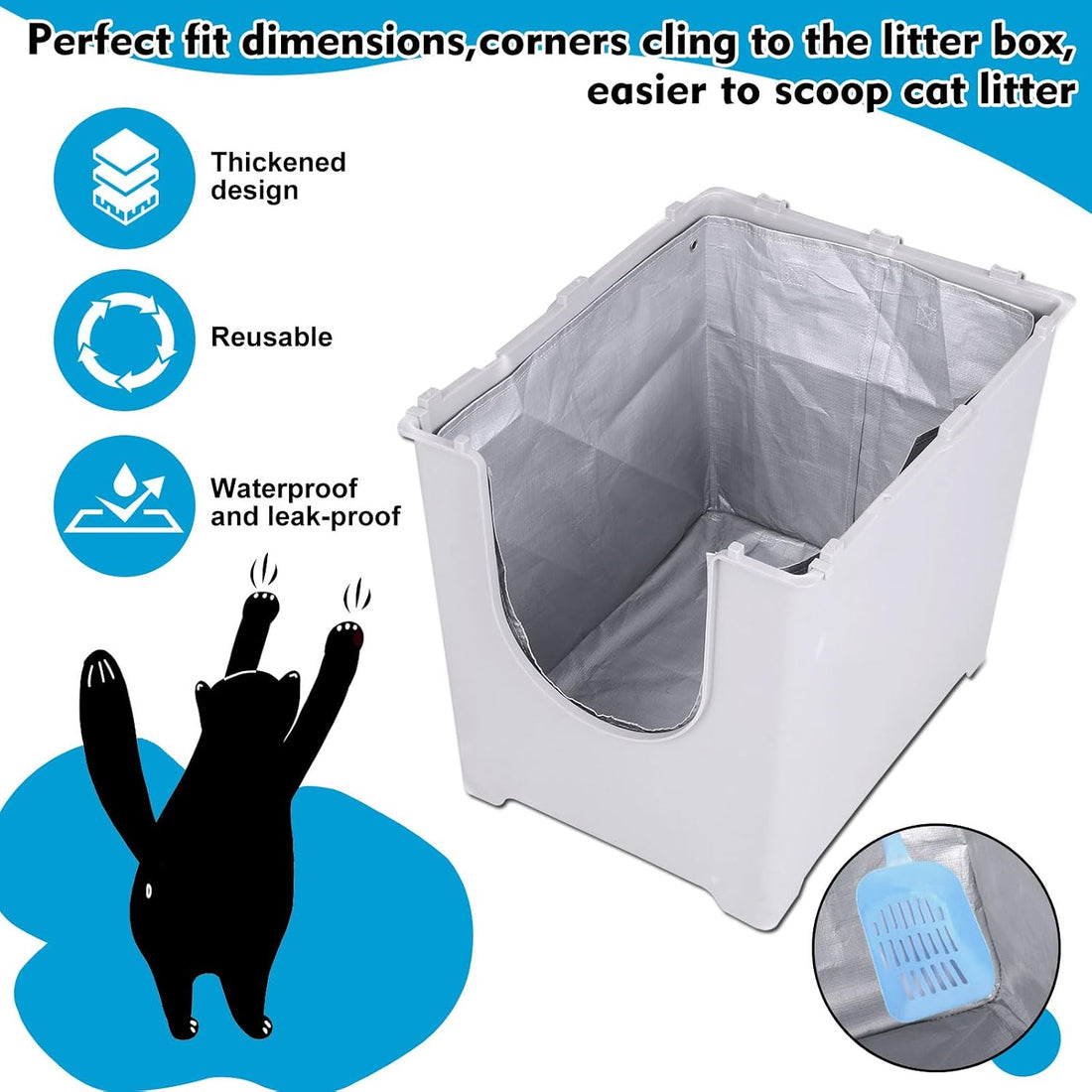 Liner F Compatible with Modkat Flip Litter Box