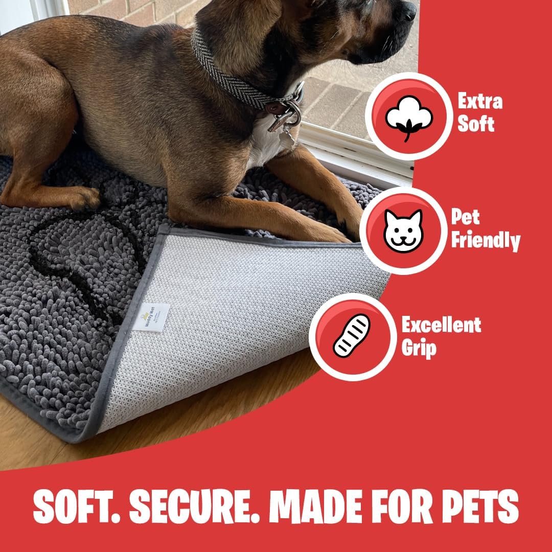 MUDGUARD MAT® Dog Door Mat with Paw Design for Muddy Paws