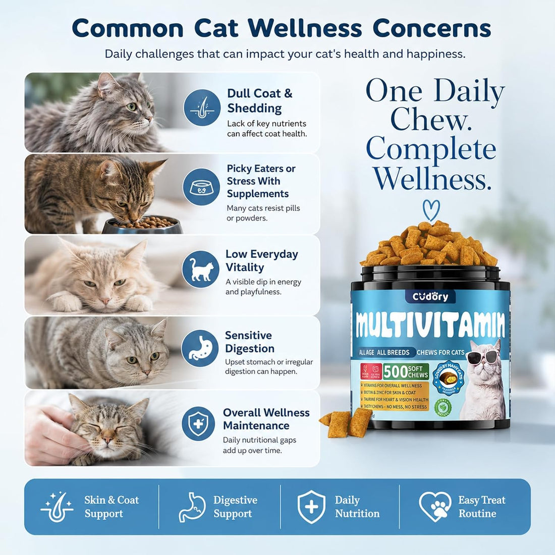 Taurine for Cats Vitamins Treats Snacks