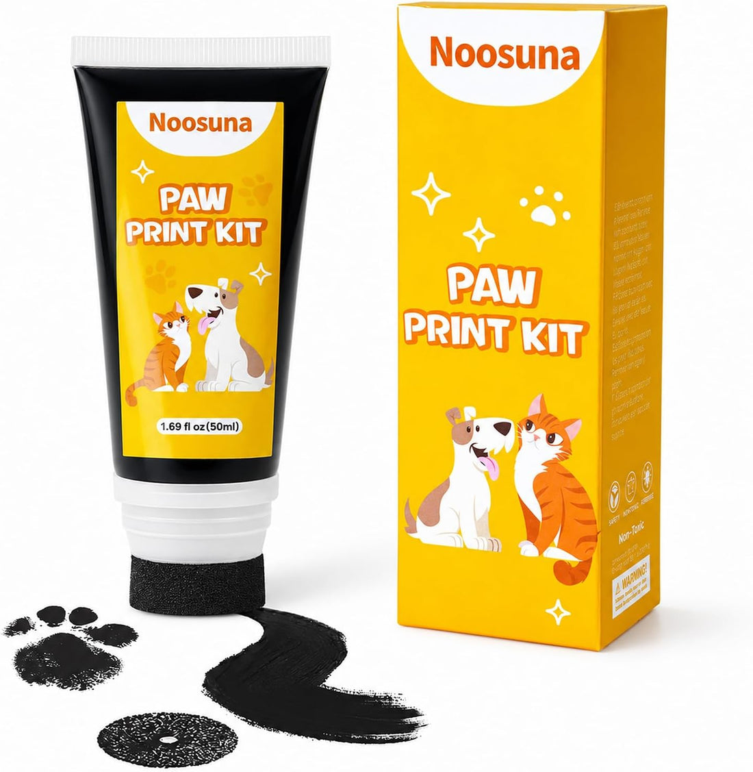 Dog Safe Paint for Paws with Sponge Applicator, 1.69 fl oz