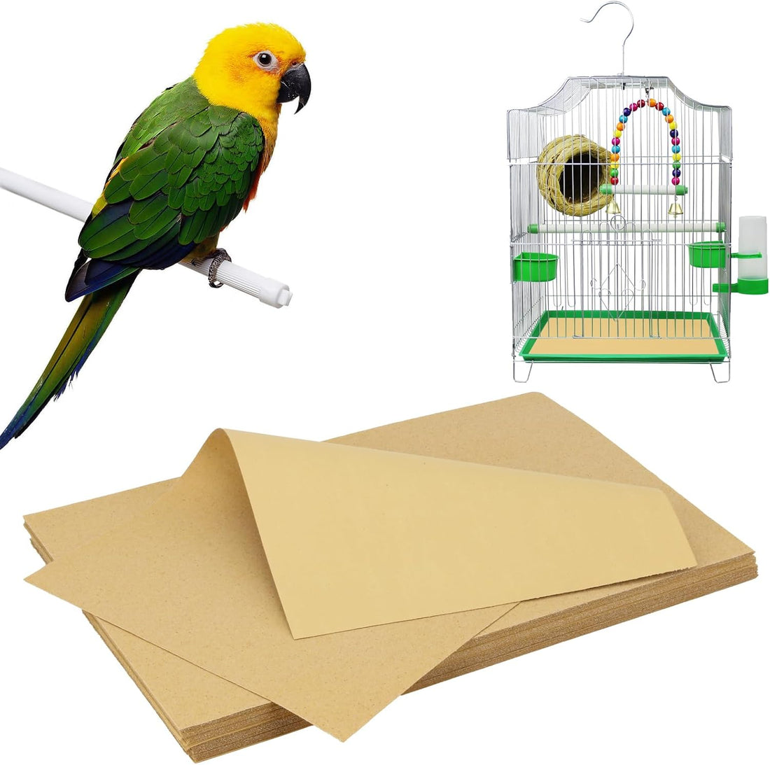 45 Pcs Bird cage Liner Paper