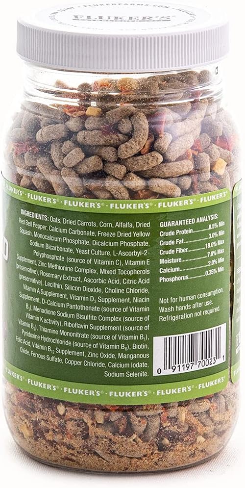 Fluker's Buffet Blend Tortoise Diet, Veggies with Fortified Pellets