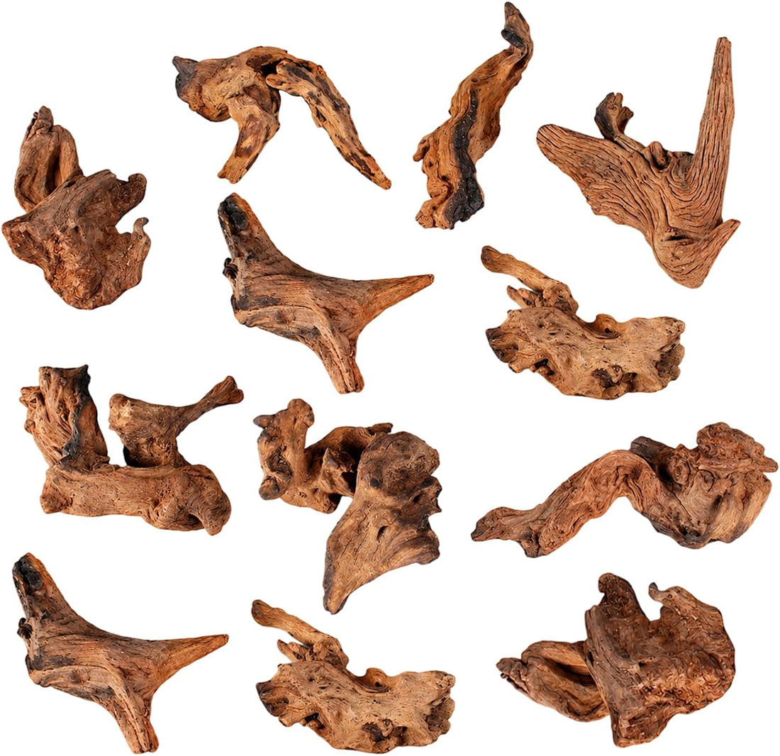 12PCS Driftwood for Aquarium, Wood Decor for Aquascaping