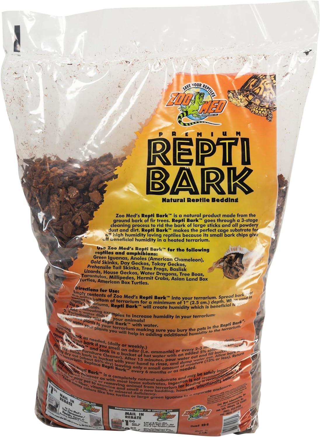 Zoo Med Reptile Bark Fir Bedding, 8 Quarts
