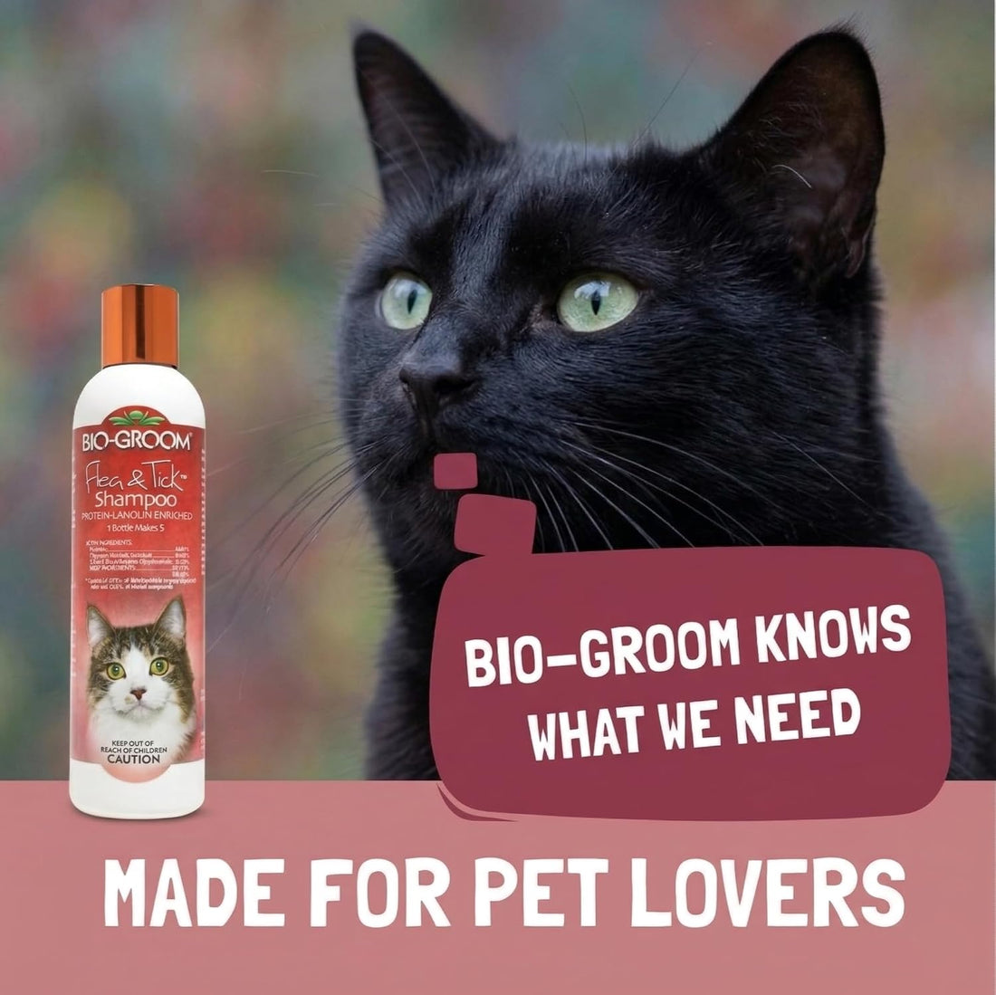 Bio-Groom Flea & Tick Dog Shampoo, Protein-Lanolin Shampoo, 8 fl oz