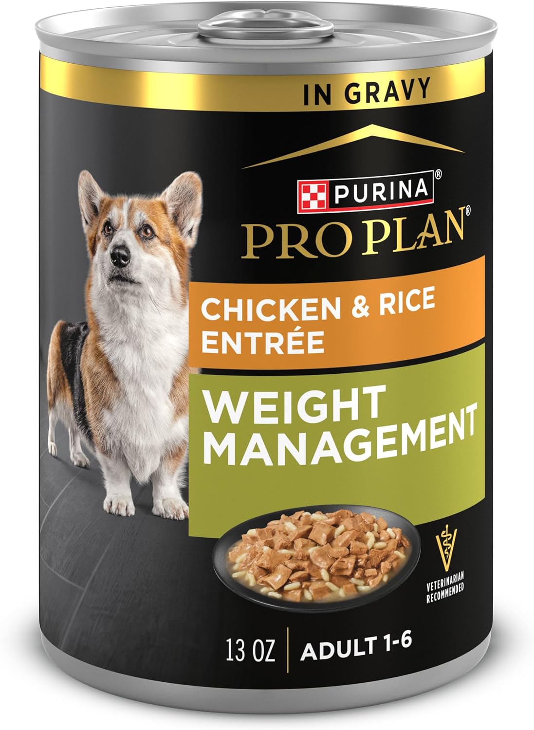 Purina Pro Plan Weight Management Wet Dog Food, Turkey & Rice, 13 oz