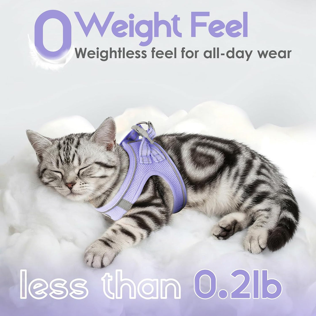 Cat Harness and Leash Set, Step-in Soft Vest