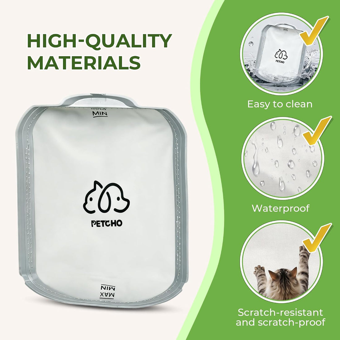 2-Pack Self Cleaning Litter Box Waterproof Pad Replacement Parts