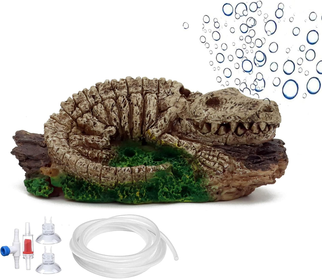 ALEGI Aquarium Air Bubbler Decorations for Fish Tank, Dinosaur