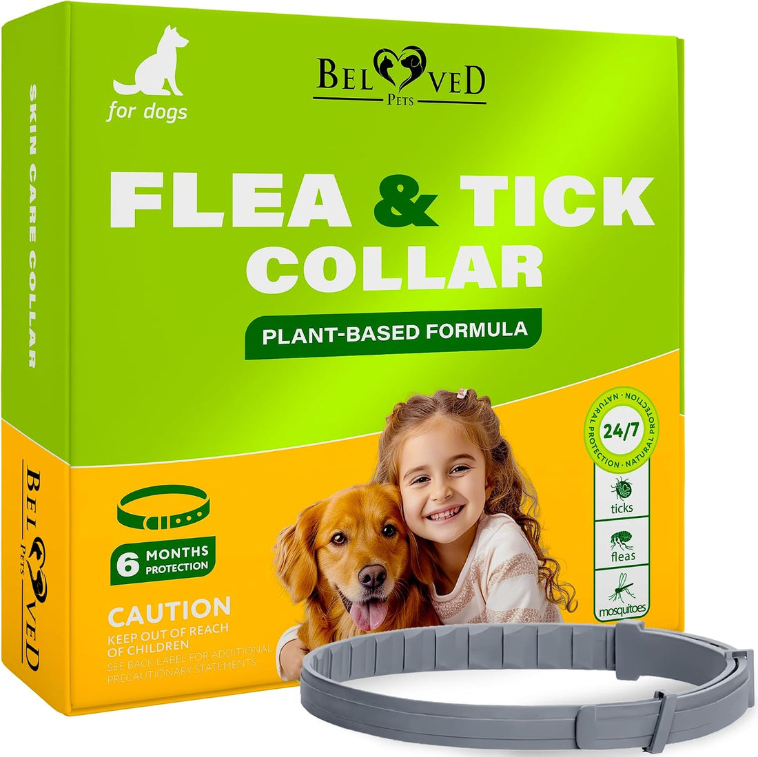 Natural Flea & Tick Collar for Dogs