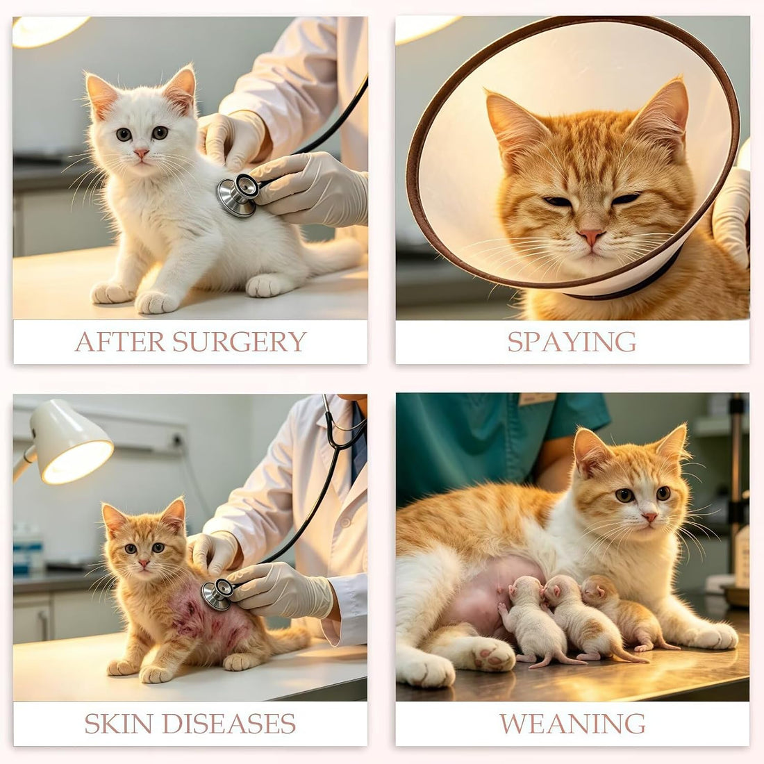 Cat Surgery Recovery Suits Kitten Onesie Body Suit for Cats After