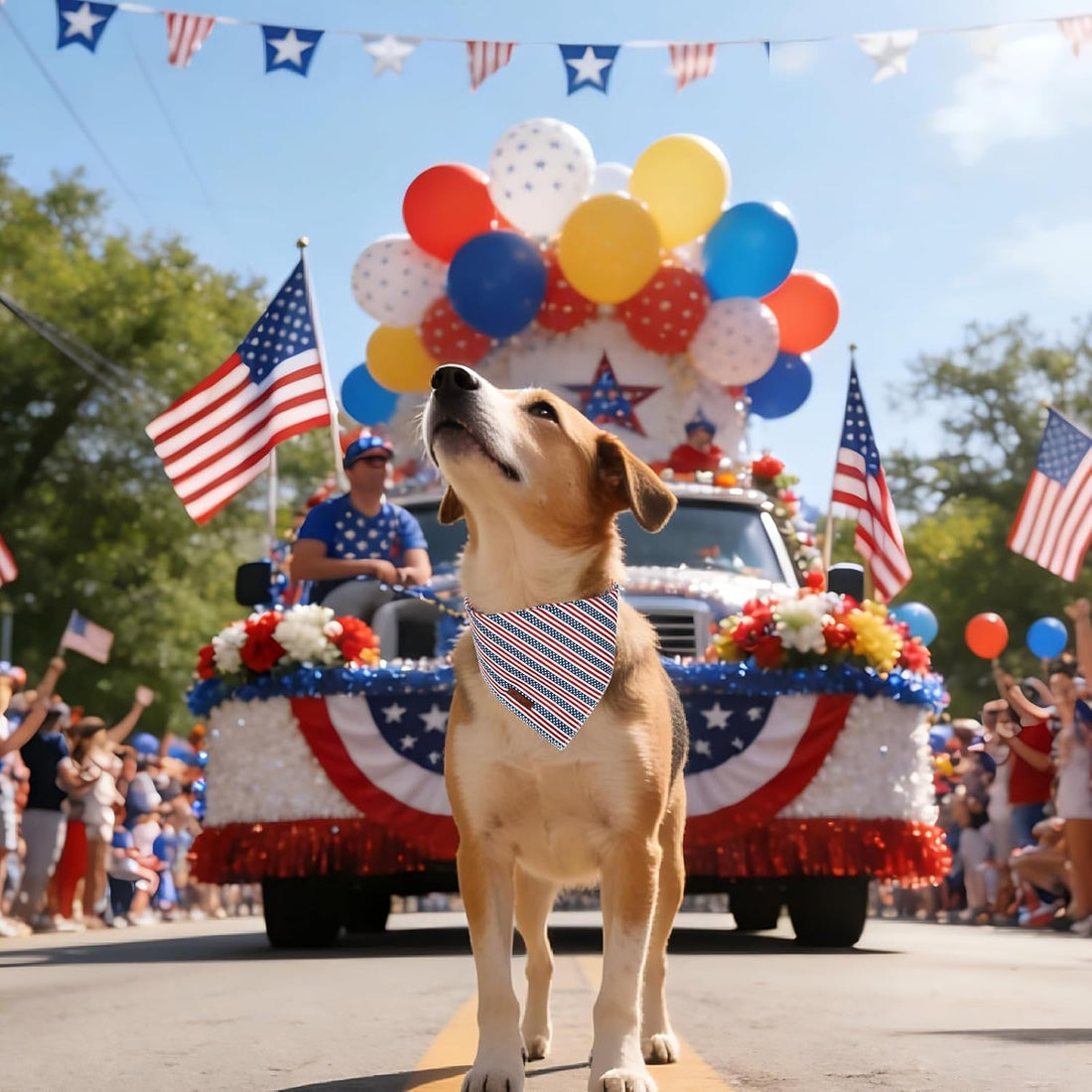 UP URARA PUP 4th of July Dog Bandana