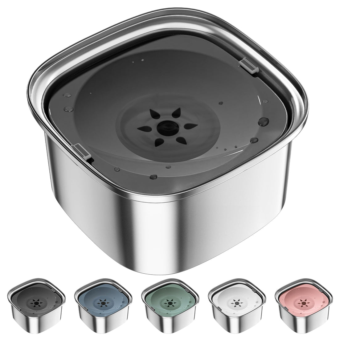 UPSKY 3L Dog Water Bowl 101oz Stainless Steel No Spill Large Capacity