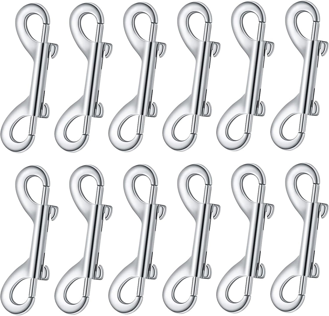 BBTO 12 Pcs Double Ended Bolt Snap Hooks for Dog Leash Horse,3.5 Inch