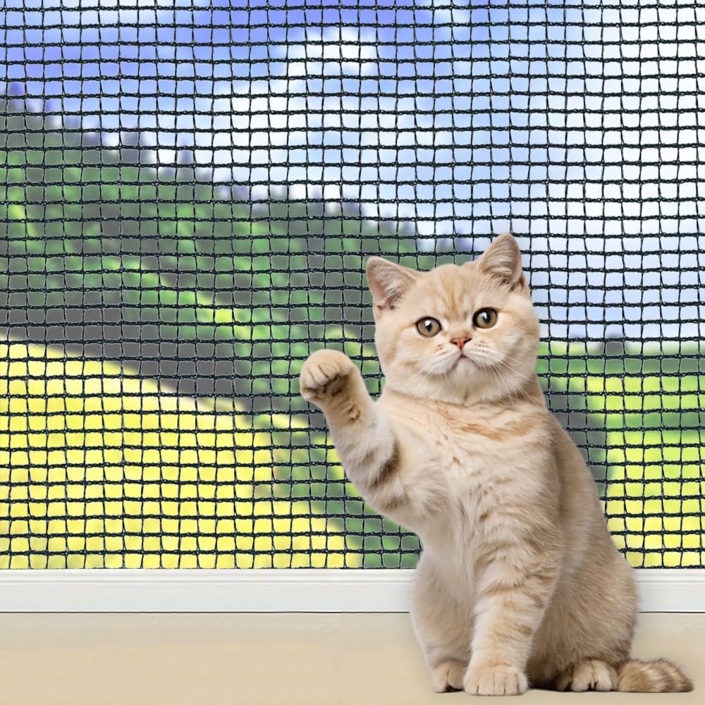 10 x 20 FT Cat Netting Balcony, No Steel Wire, Anti-Fall Safety Net