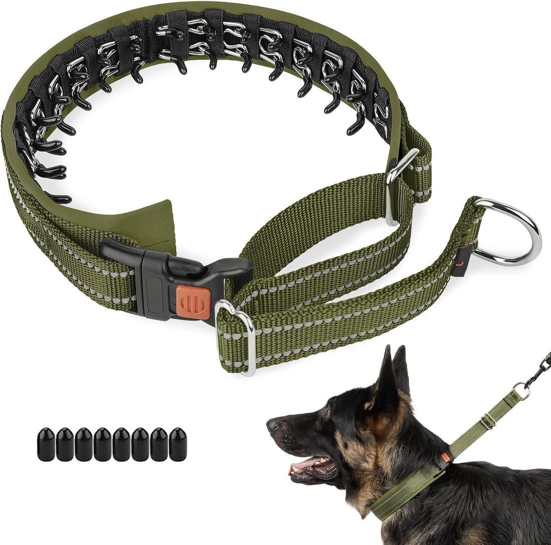 Mayerzon Martingale No Pull Dog Walking Training Collar | Army Green