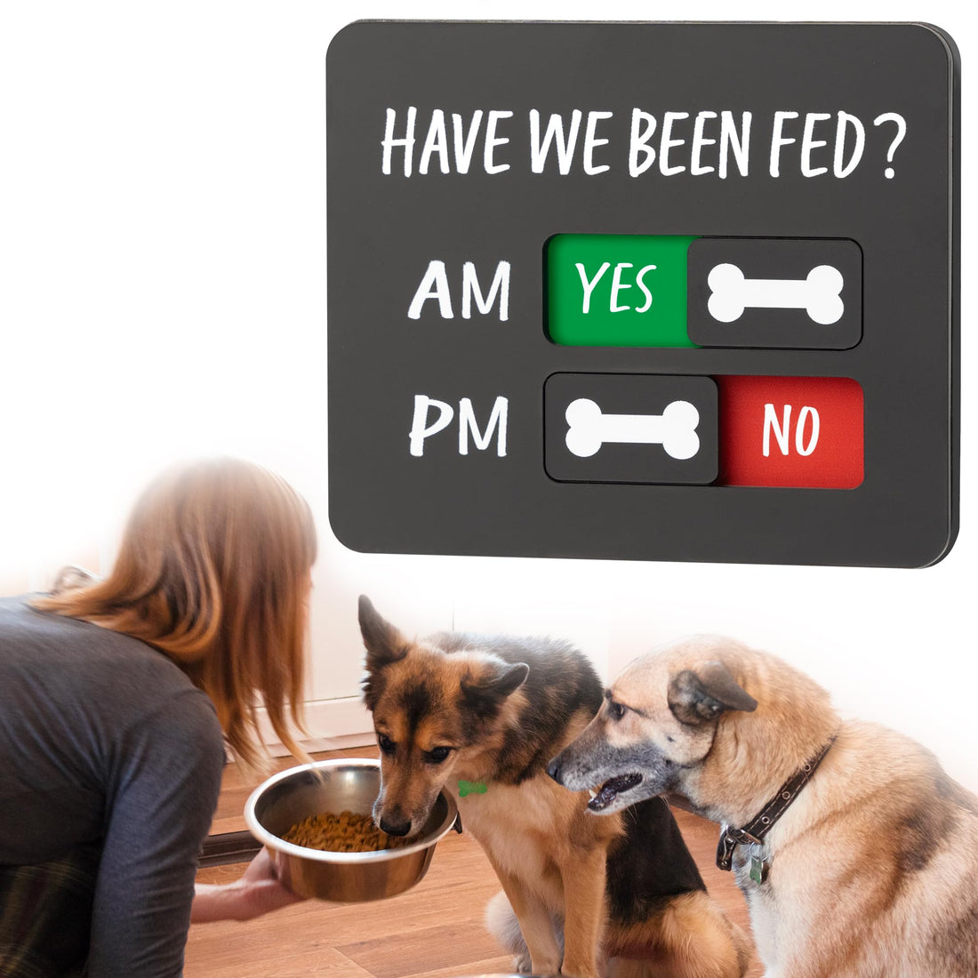 Dog Feeding Reminder - Dog Feeding Chart with Have We Been Fed AM/PM