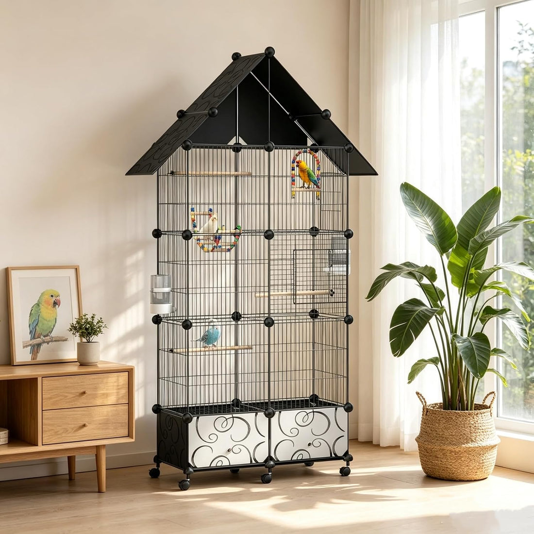 59 Inch Large Bird Cage for Parakeets