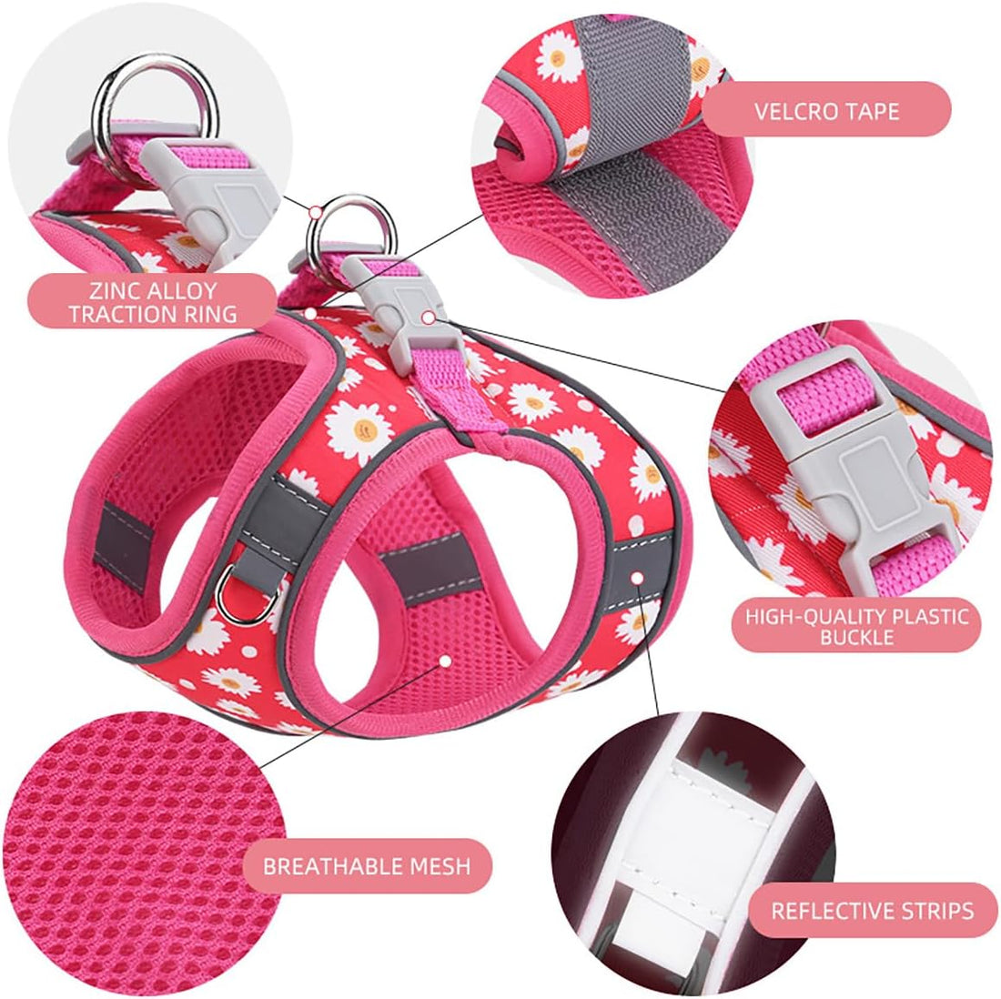 Step in Dog Harness and Leash Set, Pet Vest Harness