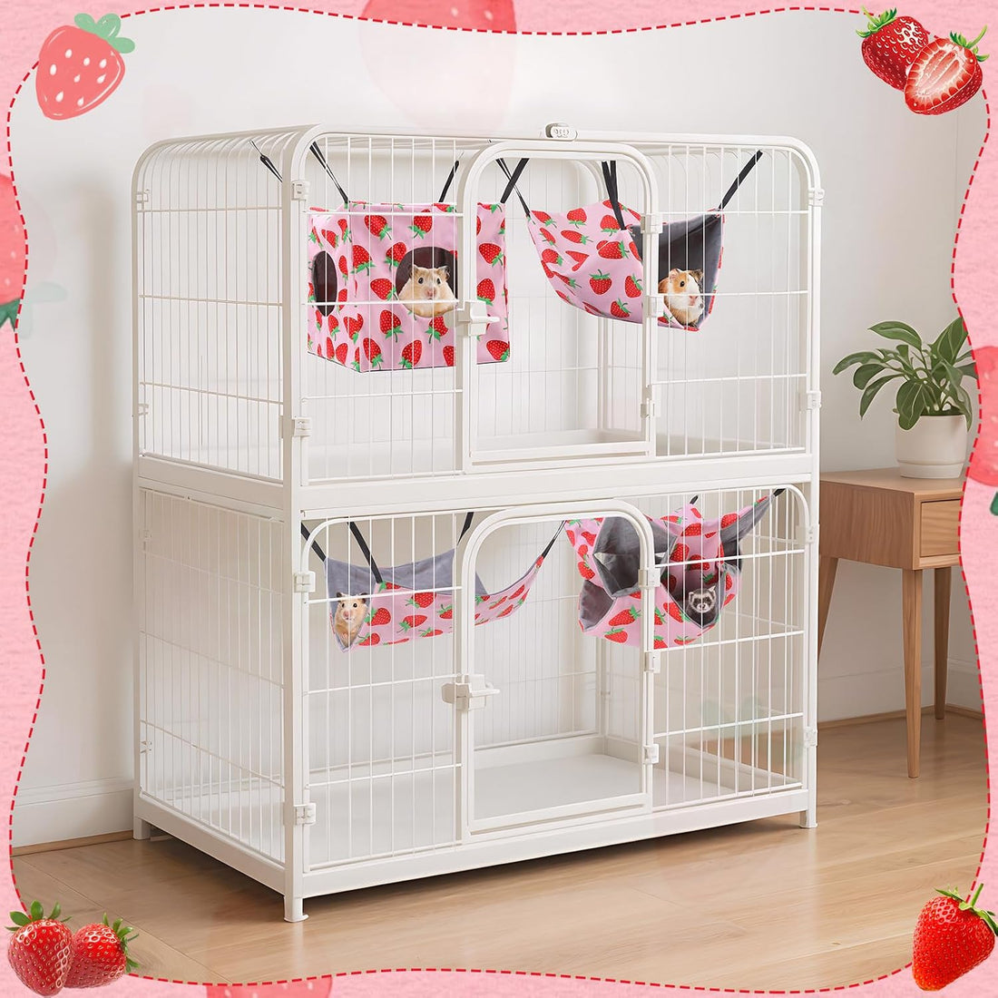 Hamster Hammock, 4 Pack Ferrets Guinea Rat Cage Accessories