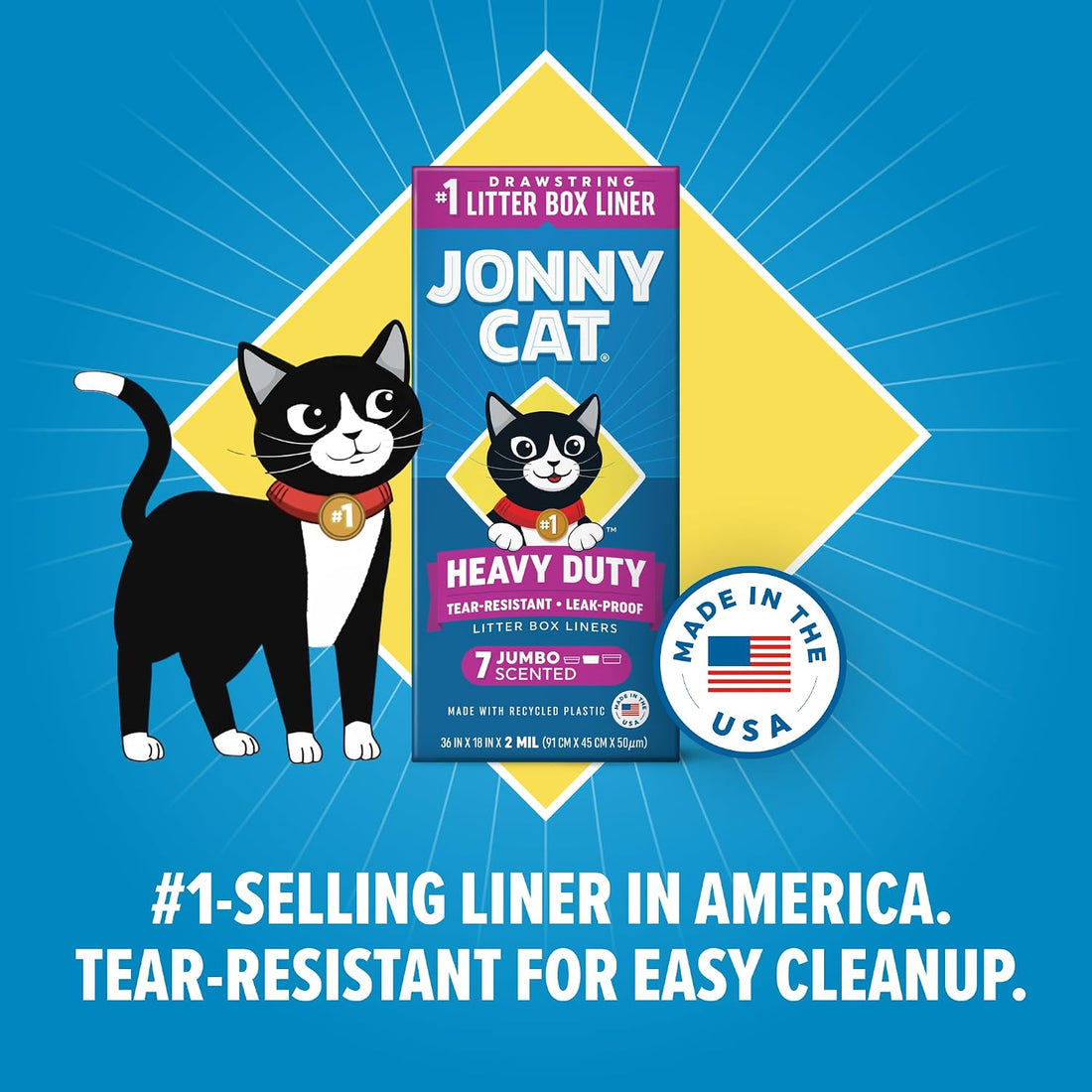 Jonny Cat Litter Box Liners: Fresh Scent - Heavy Duty