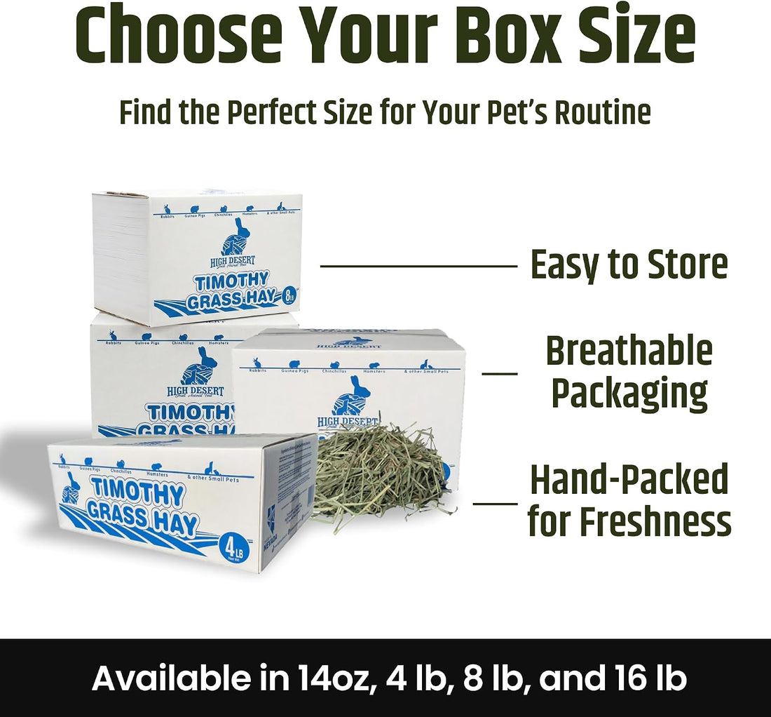 High Desert 2nd Cutting Timothy Hay for Rabbits, Guinea Pigs, 4 lb