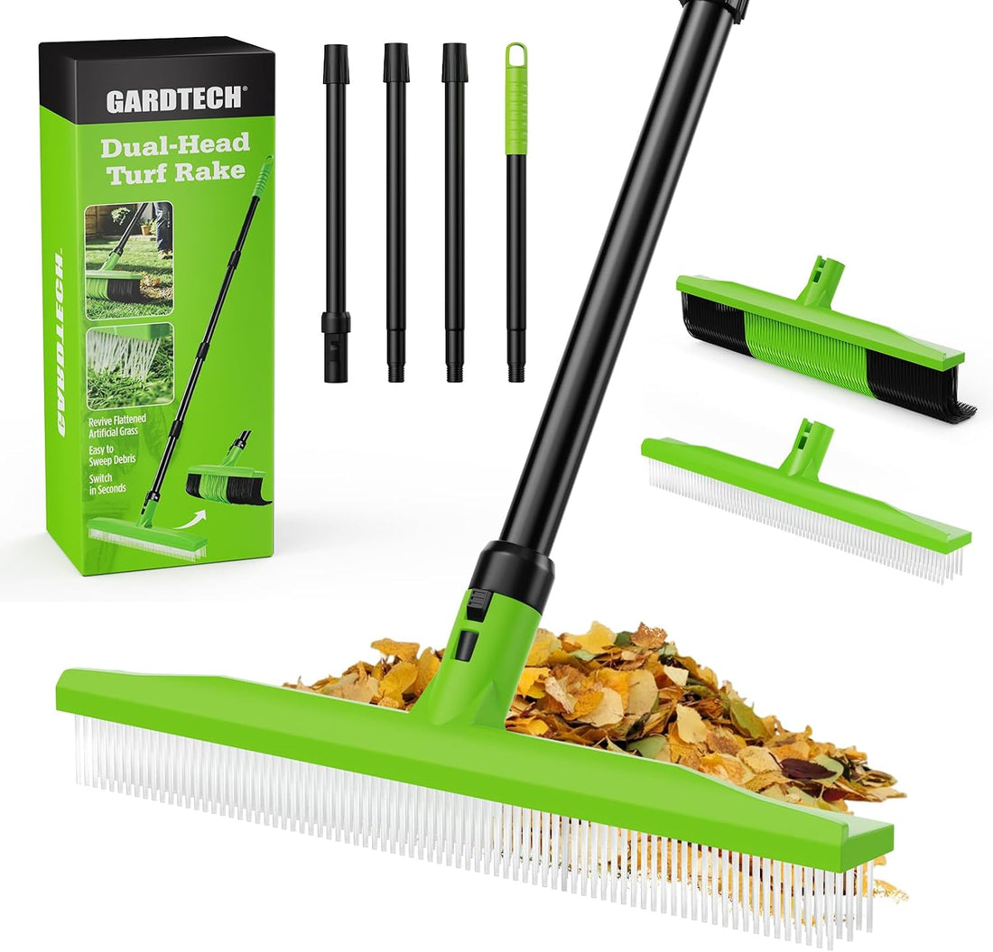 Gardtech 2-in-1 Artificial Turf Rake Brush for Grass