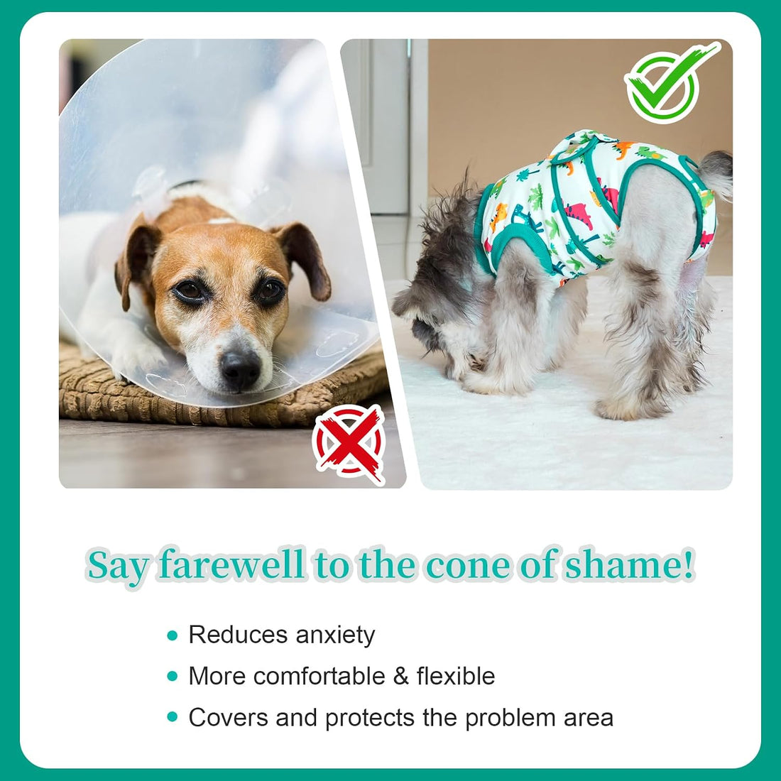 Dog Surgery Recovery Suit,Female Male Dog Onesie for Spay