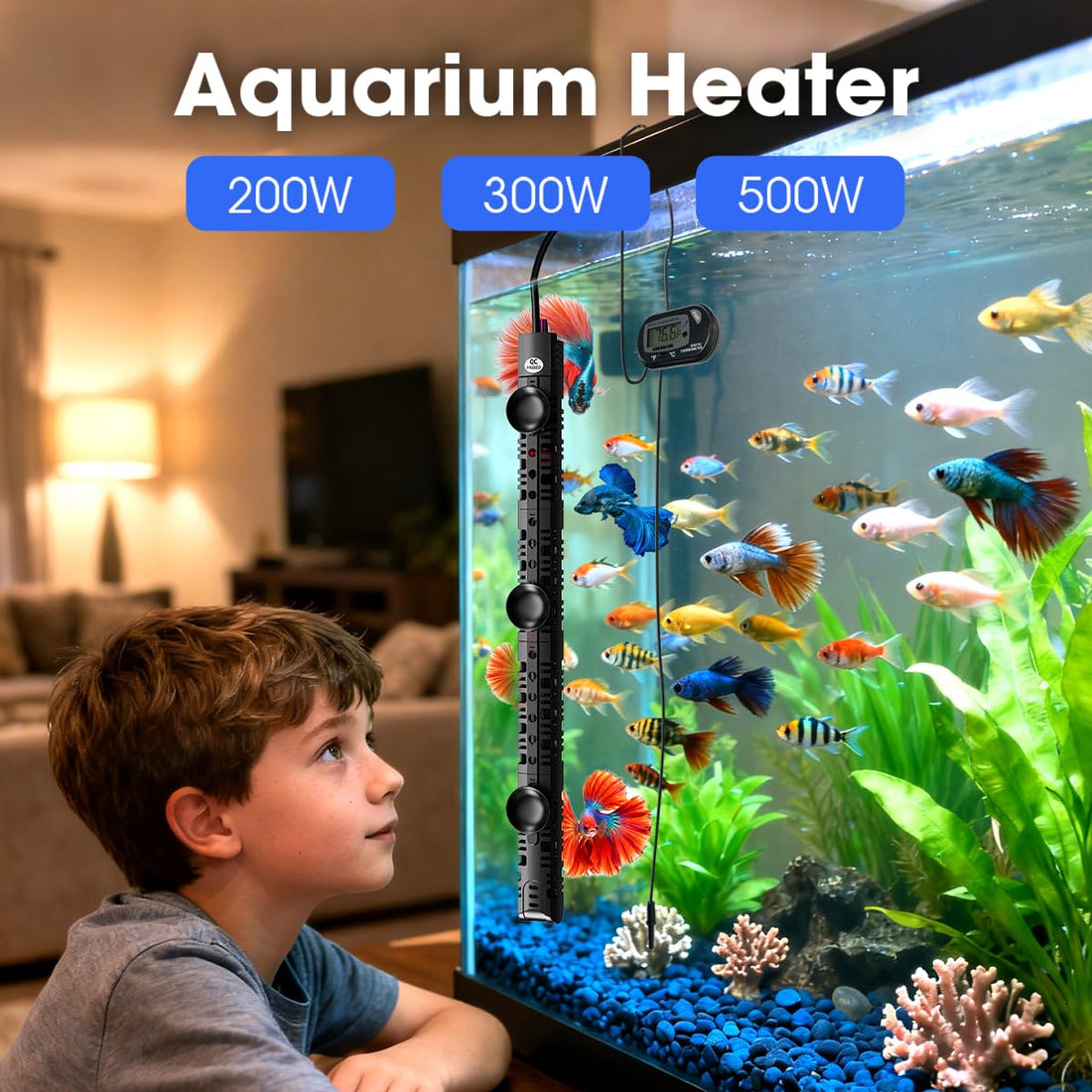 MQ Submersible Aquarium Heater Auto Thermostat