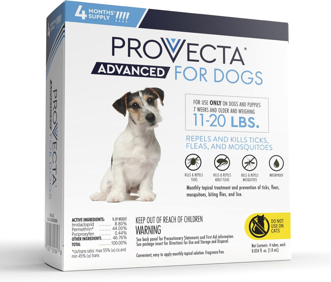 Provecta® Advanced Flea & Tick for Medium Dogs 11-20 lbs